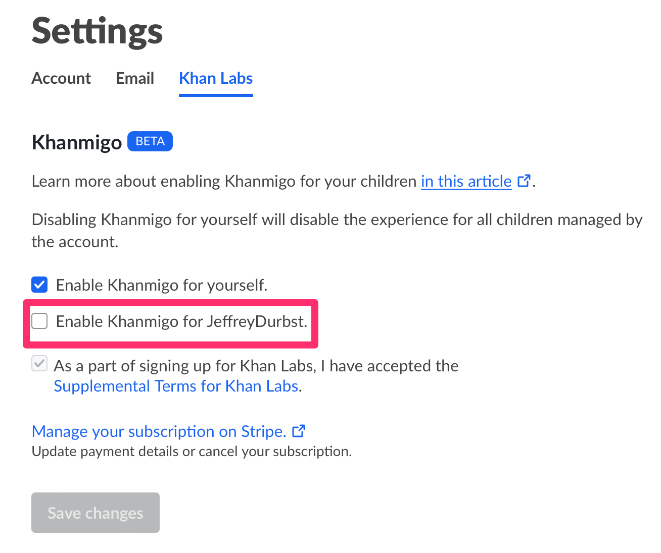 How Do I Enable Or Disable Khanmigo On My Child's Account? – Khan ...