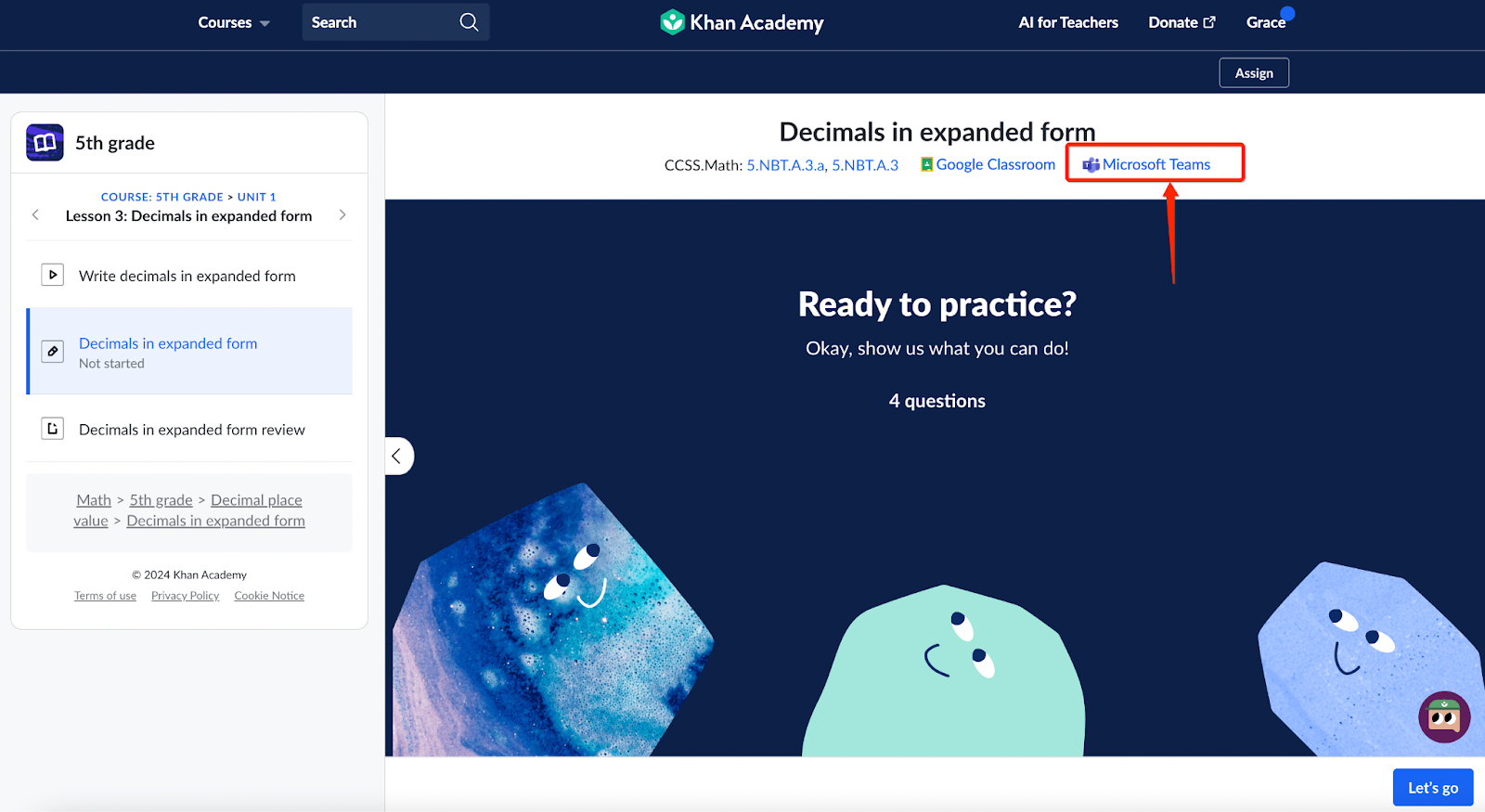 How can I share Khan Academy content onto Microsoft Teams? – Khan ...