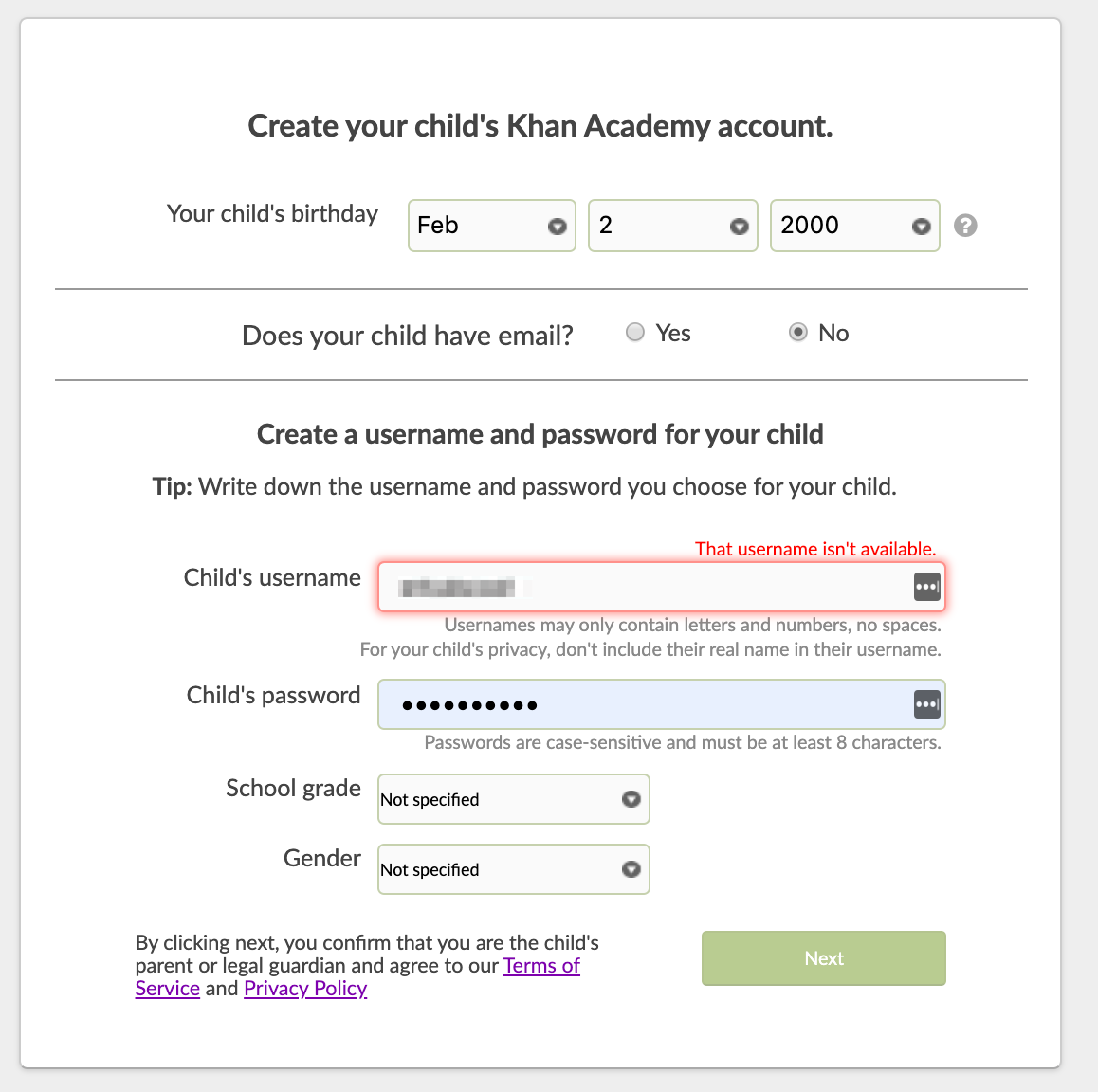 visit the parent dashboard