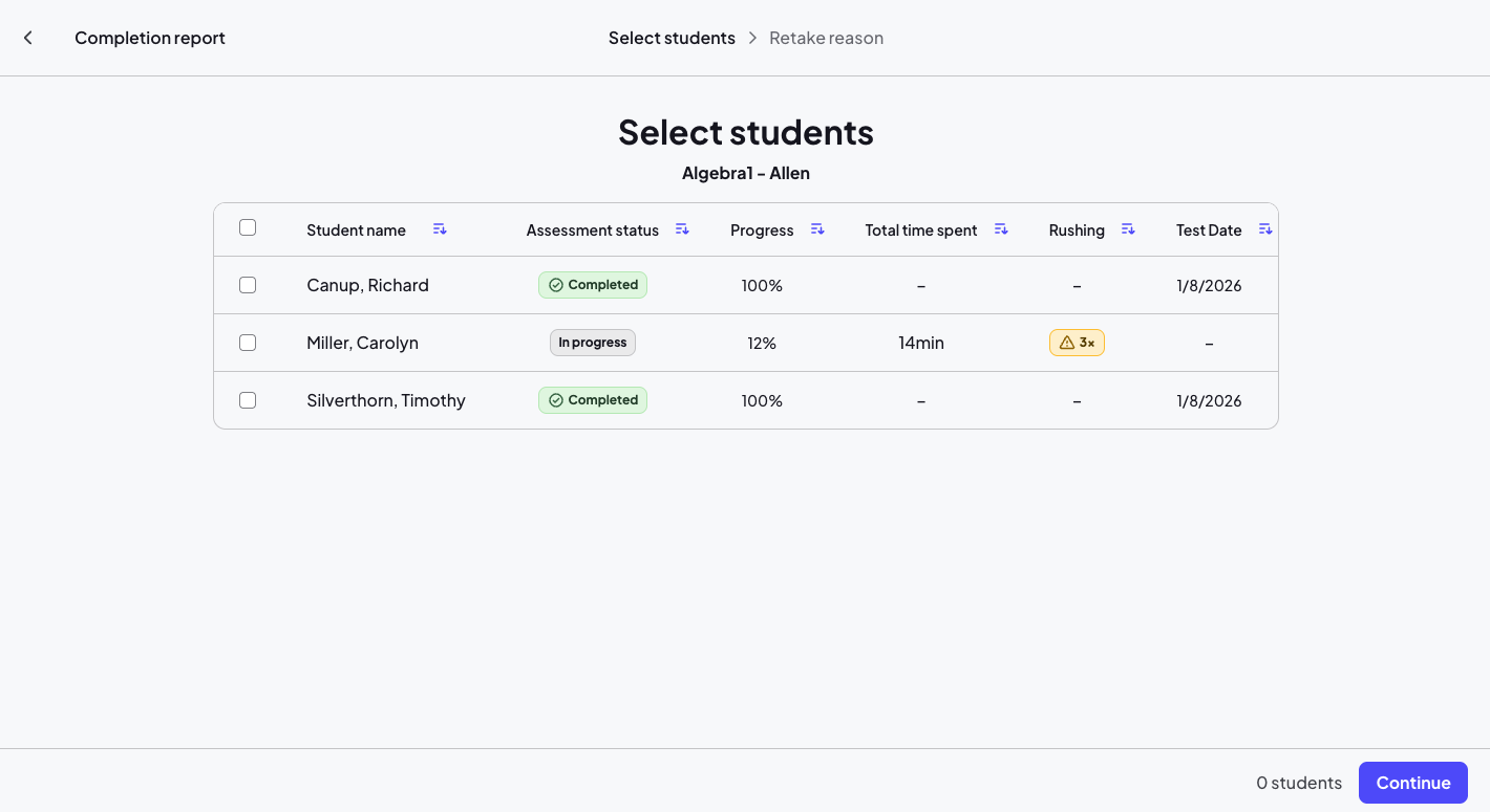 Retakes - Select Students.png