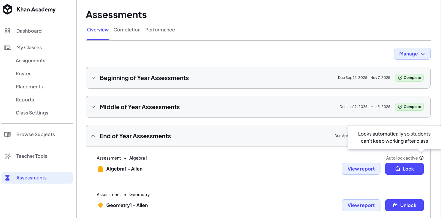 Teacher - Assessment Landing Page - Autolock.png