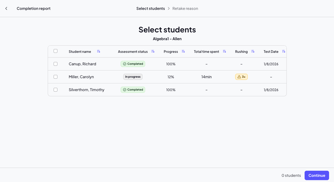 Retakes - Select Students.png