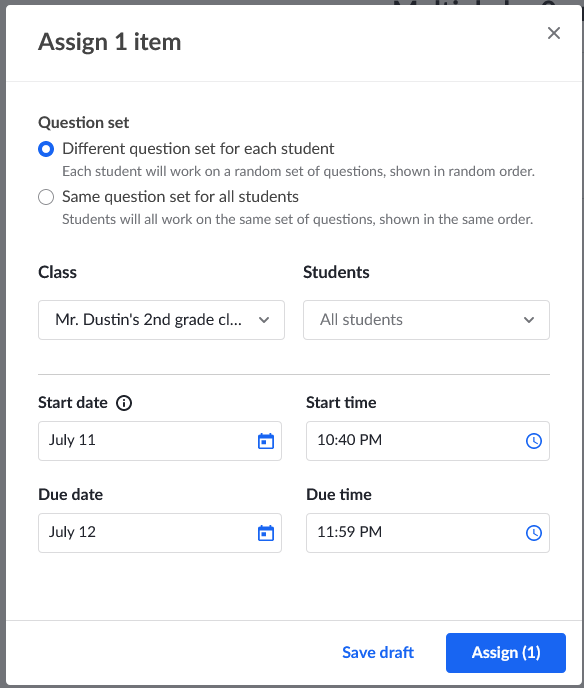 how to create an assignment in khan academy